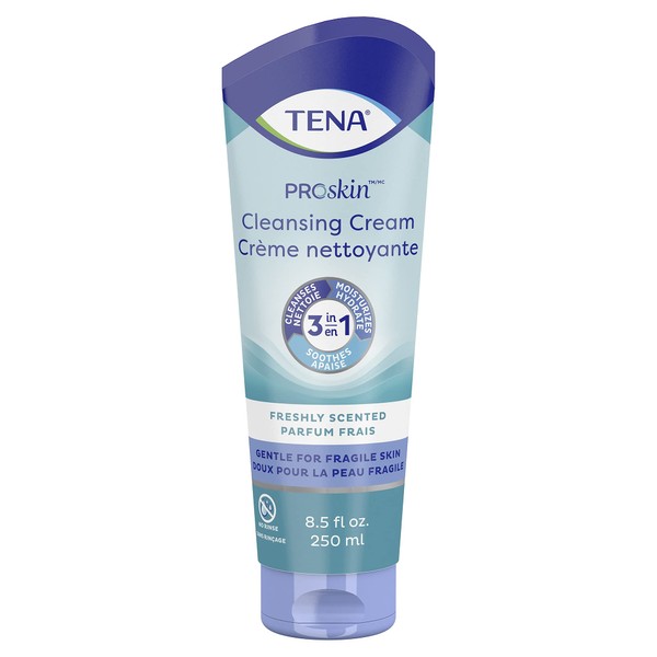 TENA ProSkin Cream Rinse-Free Body Wash Tube Mild Scent 8.5 oz. 64425 10 Ct