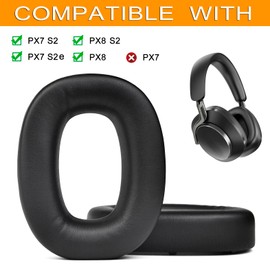 defean PX8 / PX7 S2 Earpads Ear Cushions Replacement Cover Compatible with Bowers & Wilkins PX8 / PX7 S2 Wireless Noise-Cancelling Headphones,High-Density Noise Cancelling Foam