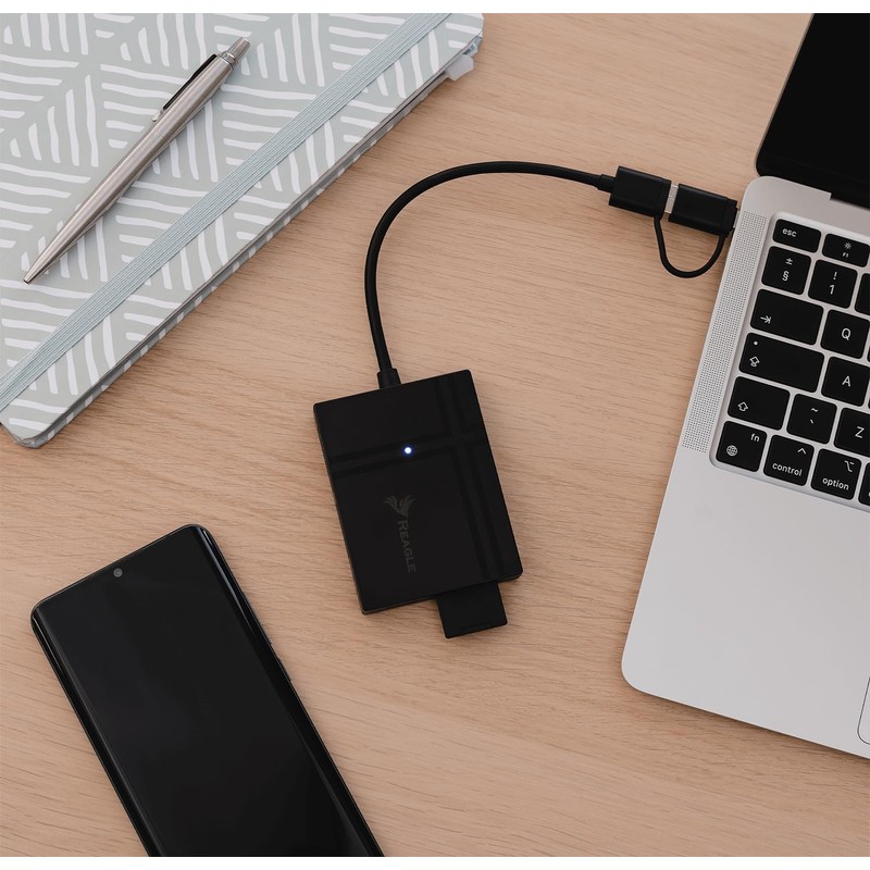 REAGLE 5-in-1 TF SD MS CF XD MicroSD Card Reader