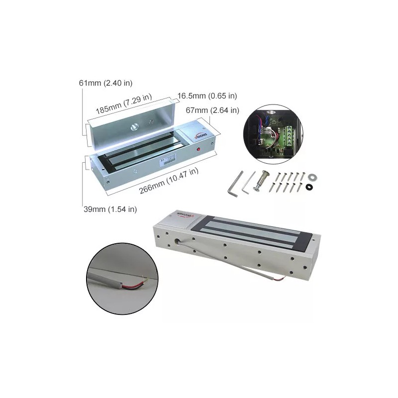 Visionis Magnetic Door Lock Access Control Wireless Receiver and Remote