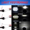 Bricologht For Kenworth T2000 1997-2011 Pair 7inch Round LED Headlights