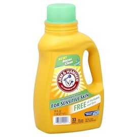 Arm & Hammer Sensitive Skin Free & Clear, 32 Loads Liquid Laundry Detergent, 50 Fl oz