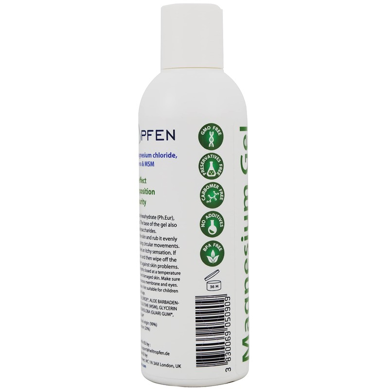 Magnesium Gel with Aloe Vera and MSM | 6.76 oz