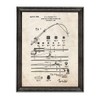 Fishing Rod Patent Art Old Look Print in a Black