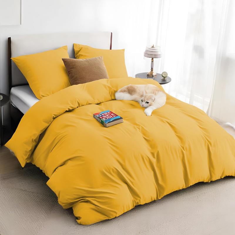 REHAN & CO Double Duvet Cover Sets – Soft Brushed