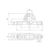 Pillow block bearing: maintenance-free dry running KSTM-16 / diameter d1