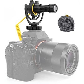 Deity Microphone Upgrade V-mic D4 Mini with Rycote Lyre Shock Mount 3.55mm TRS TRRS Cable for DSLR Smartphone Vlog Interview