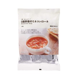 Muji 82517903 Large Bag Eating Soup, Minestrone with 5 Types of Vegetables, 10 Servings