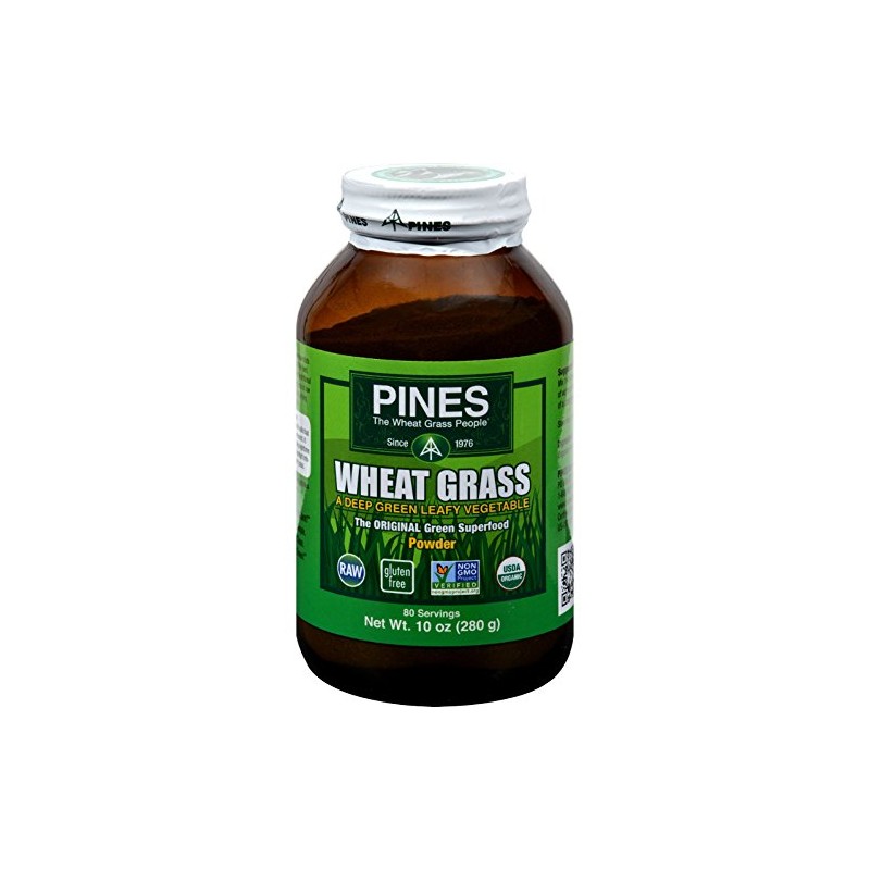 Pines Wheat Grass Powder, 10 Ounce - 3 per case.3