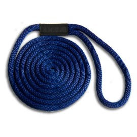 Mad Dog 5/8" x 50' Solid Braid Dock Lines - Navy - Made in USA