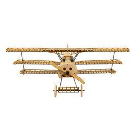 3D Wooden Puzzles DIY Fokker DR1 Triplane Model Aircraft Kit, Laser Cut Balsa Wood Model Airplane Kits to Build for Adults, WW1 Wooden Models Airplane Jigsaw Puzzles for Home Decoration Birthday Gift