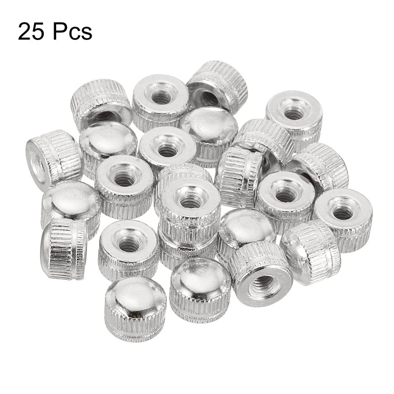 PATIKIL M4x0.7 Cap Nut, 25 Pack Acorn Nut Screw Knob