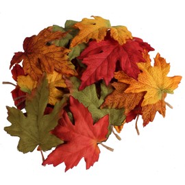 Assorted Fall Color Maple Leaves 5.25'' - Autumn Weddings,fall Decor - Life Size