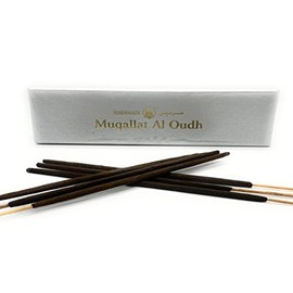 Haramain MUQALLAT AL OUDH - Agarwood Incense Stick - Agarbatti - Made from Pure Oudh, Amber, Rose, Musk, Sandalwood, Saffron extracts