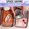 Compact Clear Makeup Bag - 2 Pack Waterproof Cosmetic Pouch