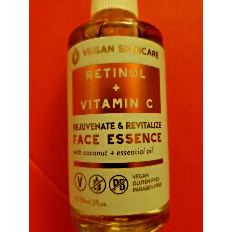 VEGAN SKINCARE RETINOL + VITAMIN C REJUVENACE & REVITALIZE FACE