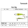 Temorah Ice Jig Kit (Assorted, TINIJB-10 14PCS)
