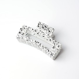 Large White Hair Clip Firm Hair Clip Hair Claw Hair Accessory Lovely Stylish Korean Ladies (3.4 x 1.9 inches (8.7 x 4.8 cm), White)