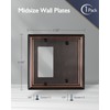 ZILLSEA Aged Bronze Wall Plate, Rocker Blank Combination Wall Plate,