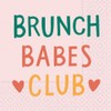 Design Design Brunch Babes Club Beverage Napkin, Multicolor