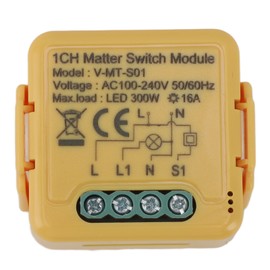 Smart Switch Module AC100‑240V Easy To Use DIY Light Relay Switch for Matter for Google Home