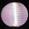 Quasimoon 4" Pink Round Nylon Lantern, Even Ribbing, Hanging Decoration