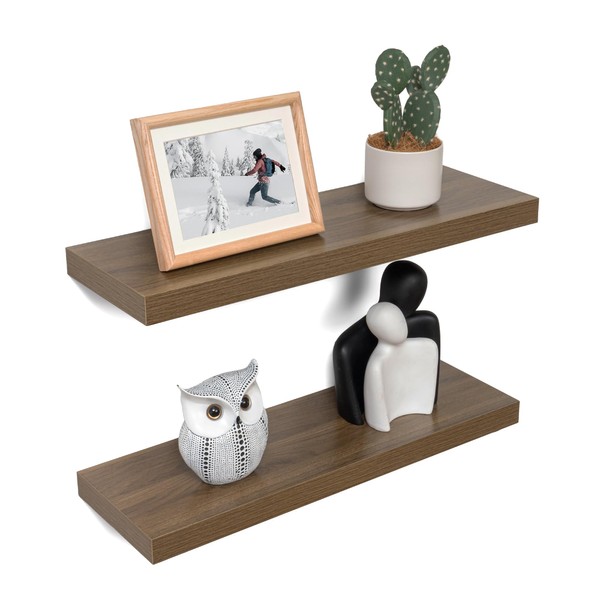 Acovy 24 Inch Floating Shelves, 8 Inch Deep Floating Shelves