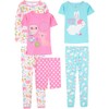Simple Joys by Carter's Girls' 6-Piece Snug Fit Cotton Pajama
