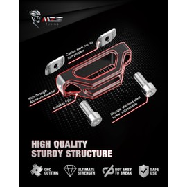 MZS Tie Down Anchors Bed Cleats Compatible with 2022-2025 Maverick / 2023-2025 F150 Raptor Truck Bedside Track Rail System for Cargo, Replace NZ6Z-26000A64-A Black 2Pcs