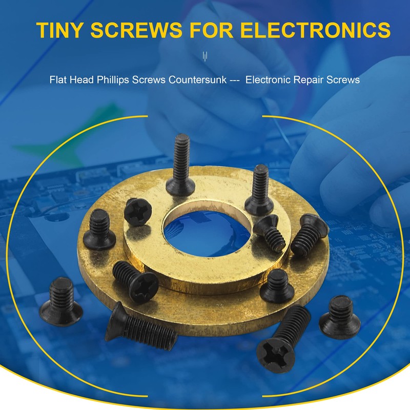 NINDEJIN Laptop Computer Screw Kit, M2 M2.5 M3 Countersunk Flat