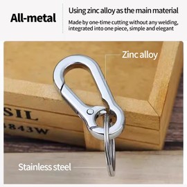 Magicdo Scratch-Resistant Keychain, Key Ring Clip for Home Car Keys, Keychains for Women Men