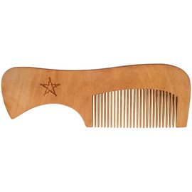'Barbed Wire Star' Wooden Comb (HA00055255)