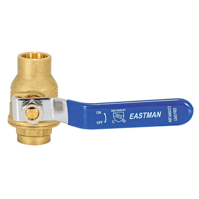 Eastman Heavy Duty Full Port Brass Ball Valve, 1/2 in