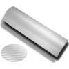DIYAH 3D White Carbon Fiber Film Twill Weave Vinyl Sheet
