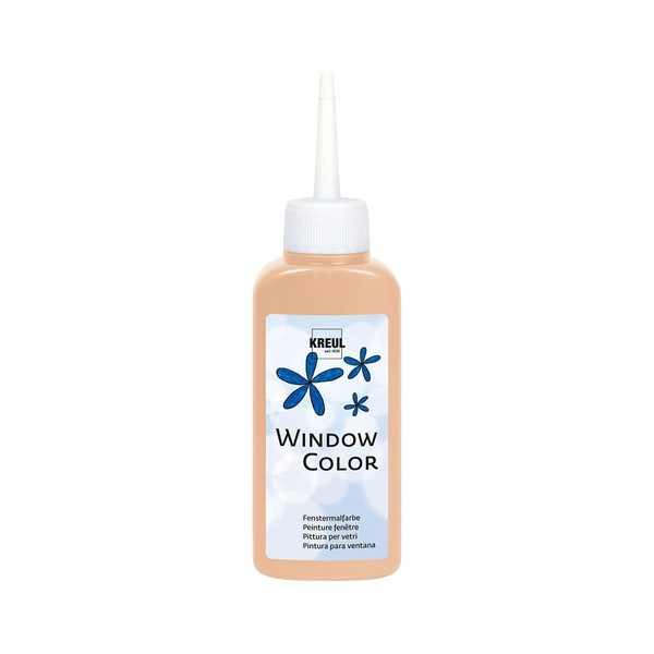 KREUL 42733 Window Colour Peach Pink 80 ml, Water-based Window