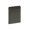 Men's and Women's wallet vertical format LEAS, Genuine Leather, black