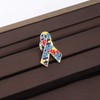 Autism Ribbon Pin Asperger Awareness Jewelry Gift for Autism Mom/Autism