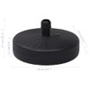 CHARMMA Umbrella Base Sand/Water Filled 6.3 gal Black-2.4KG