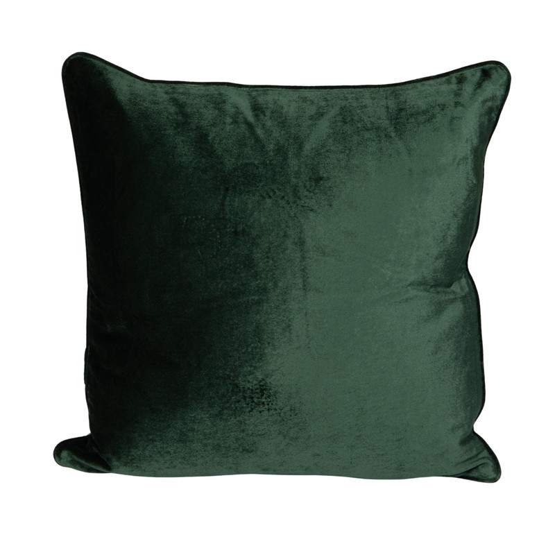 Creative Co-Op Cotton Blend Velvet Printed Pillow with Cranes and