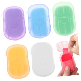 Parliky Travel Essential 120 Pack Hiking Soap Sheets Portable Paper Soaps Gentle Cleansing Outdoor Activity Supply