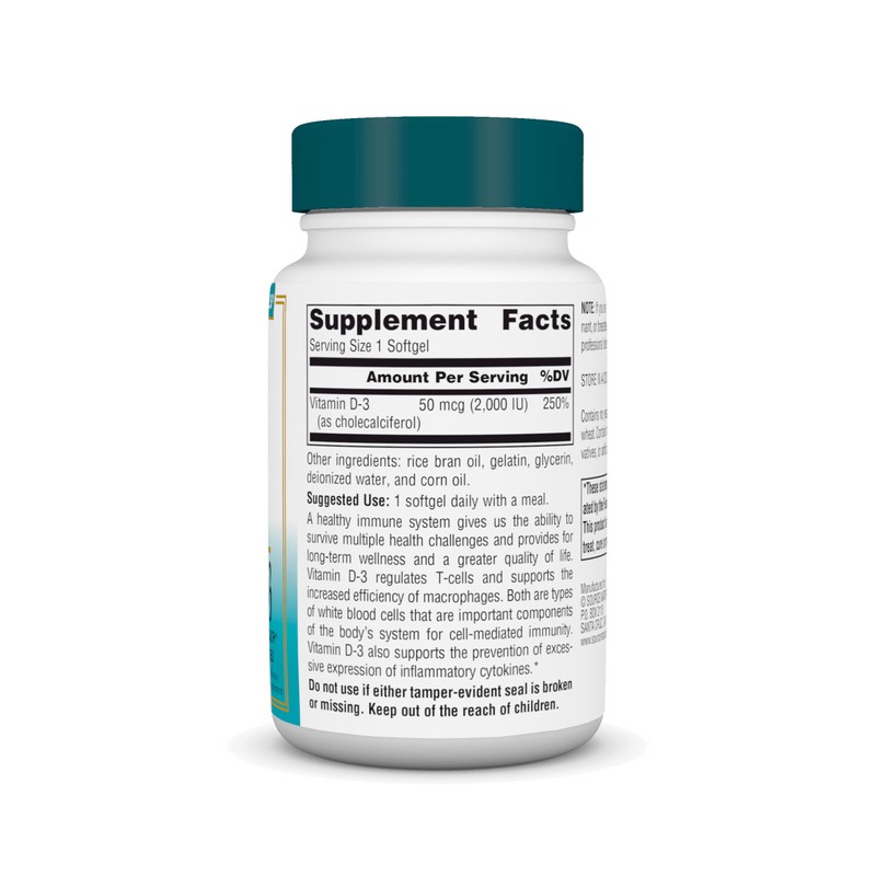 Source Naturals Wellness Vitamin D-3 2000 iu Bioactive Form for