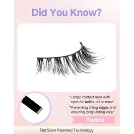 Eyelashes Natural Look Natural Eyelashes Wispy Lashes Natural Lashes Fake Eyelashes False Eyelashes Strip Lashes Wispy Eyelashes Light-04