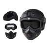 Tactical Airsoft Helmet and Full Face Mask with Removable Goggles