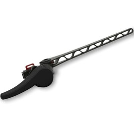 Korky Toilet Handle, Matte Black- Metal Handle - Tank Lever Replacement - Universal to Fit Front, Angled, Side, Left Mount Toilet – 6035BP
