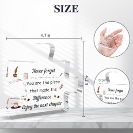 Leaving Gifts for Colleagues Women,Gifts for Work Colleagues Presents,Work Colleague Gifts for Women,Acrylic Block,Co-Worker Gifts,Colleague Christmas Gifts,Thank You End of Year Gifts for Colleagues