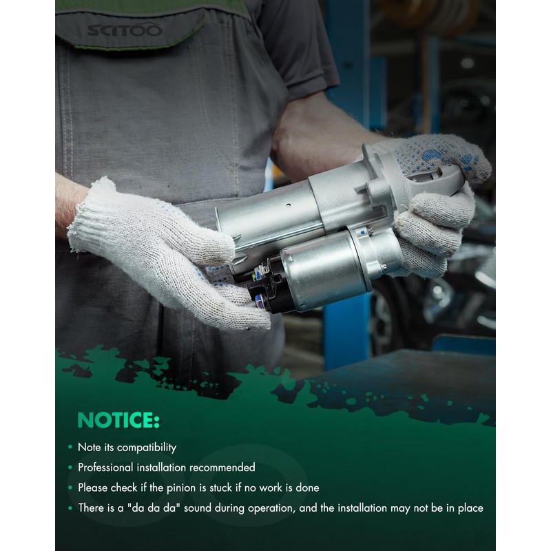 SCITOO Starter Motor 19033 for Volvo for S60 2.5L 3.0L