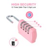 DELSWIN Small Combination Lock for Locker, 4-Digit Mini Combo Lock