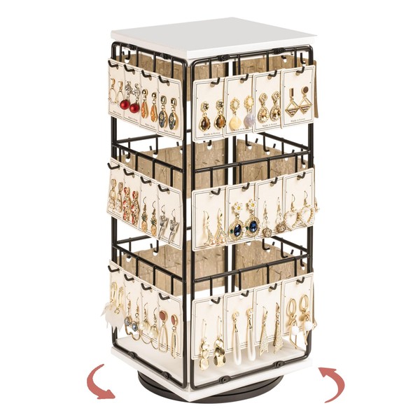 Yoimori 360 Rotating Earring Display Stands for Selling, Earring Rack
