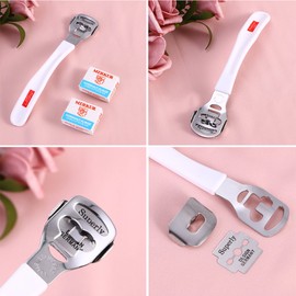 Foot Callus Shaver Remover Cutter Beauty Rosenice Hard Skin Remover with 20 Blades