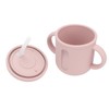 Silicone Sippy Cups Double Handles Lightweight Toddler Training Cup with